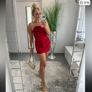 Zara Red Mini Skirt